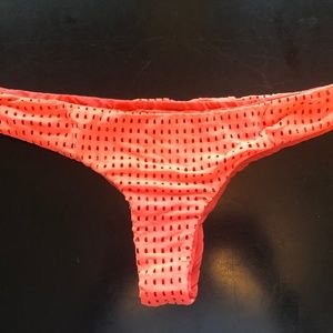 Acacia Swimwear Neon Melon Mesh Ho’okipa Bottoms Size M